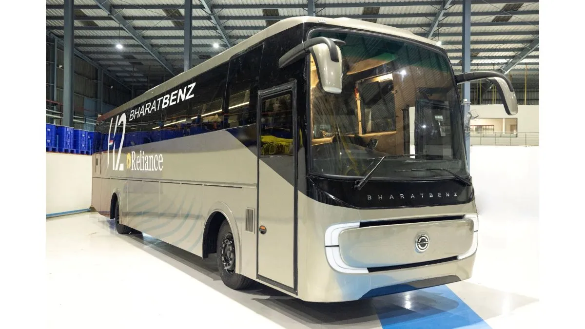 BharatBenz luxury bus on hire